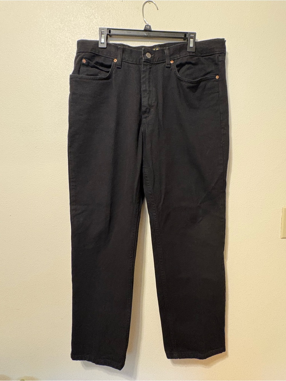 Lee Men's Black Straight Leg Jeans